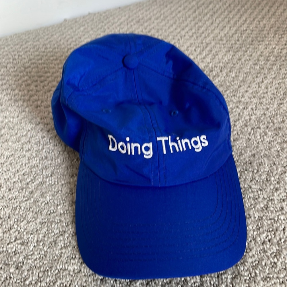 Blue baseball cap